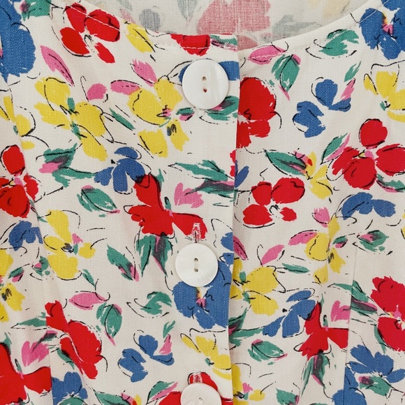 RIXO for Target Floral Puff Sleeve Button Dress - Picture 2 of 3